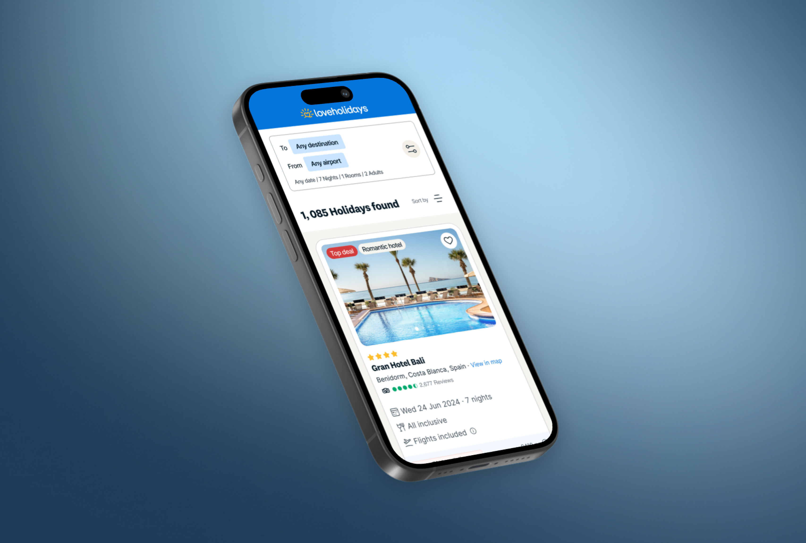 Orange gradient with shades of blue